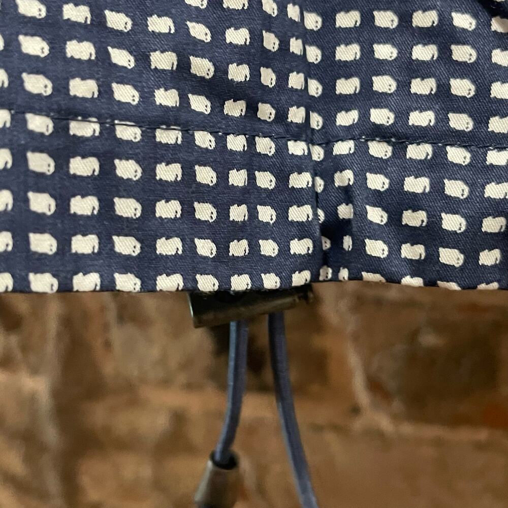 SPRING SALE! Zara Man Slim Fit‎ Navy Windowpane Hooded Pullover Size Medium - Picture 3 of 10